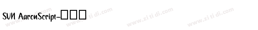 SVN AaronScript字体转换